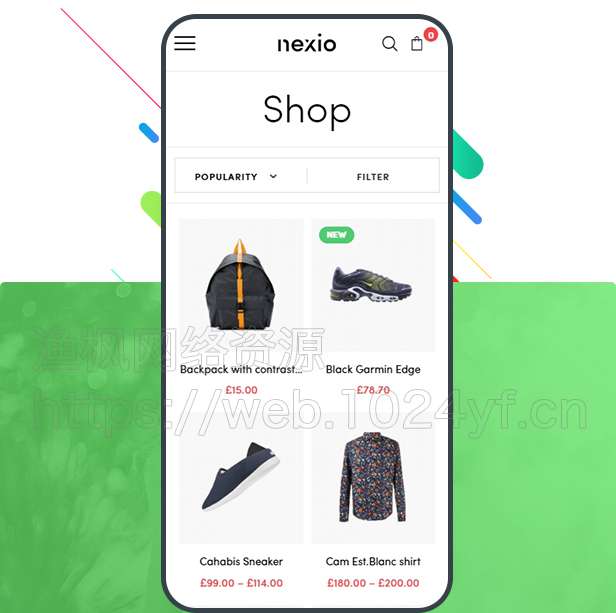 M327 WordPress主题Nexio v1.0.7 时尚服装WooCommerce商店主题
