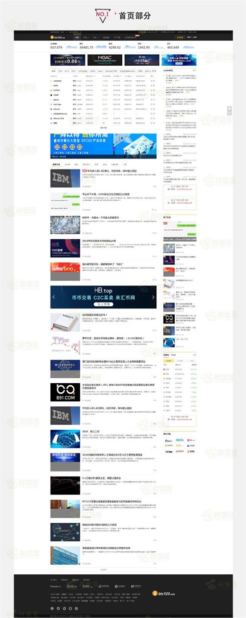 M624 帝国CMS7.5仿《BTC123》区块链门户网站源码+火车头采集