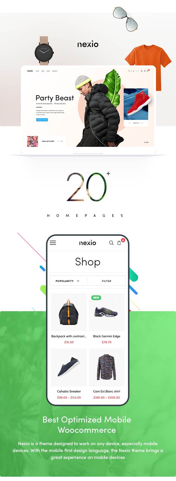 M802 WordPress主题Nexio_时尚服装WooCommerce商店主题